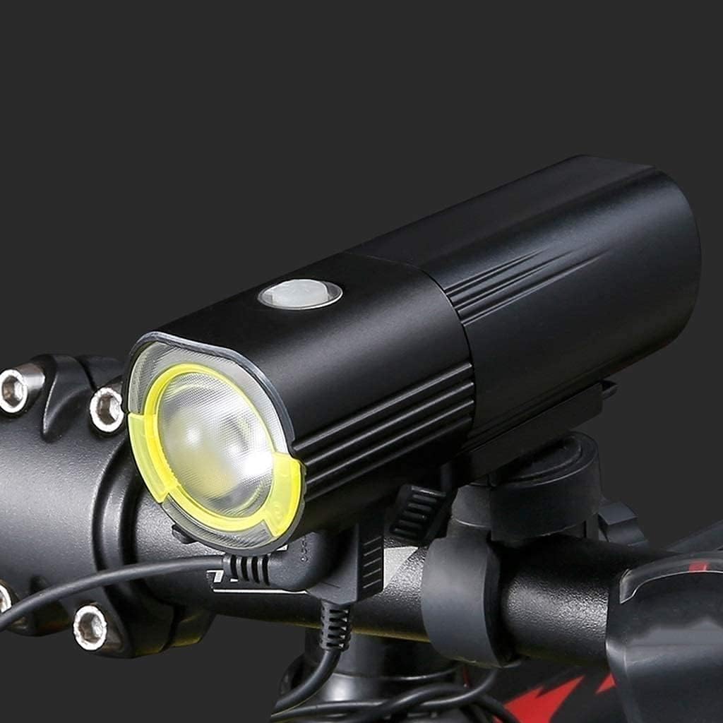LED Bike Lights, USB Rechargeable Bicycle Light, 1200 Lumens with 6 Modes IPX6 Waterproof Headlight for Safe Cycling Hiking Road Mountain Commuter (Black)