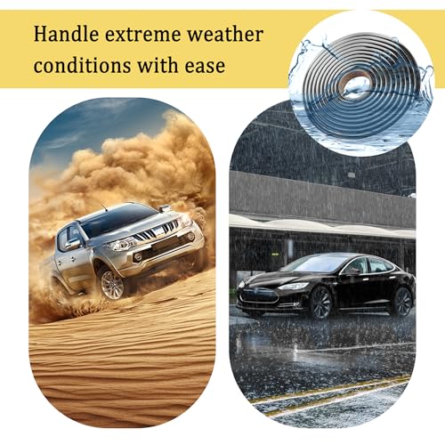 Image of 13Ft Headlight Sealant Butyl Tape,Butyl Sealant Tape with 3 /8 inch Diameter for Waterproof Sealing Tape with Deluxe Package,Practical Car Accessories Butyl Rubber Sealant Fit RV Car