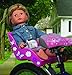 Ride Along Dolly Doll Bicycle Seat Bike Seat with Decorate Yourself Decals (Fits American Girl and Most Dolls and Stuffed Animals) - Gift Box
