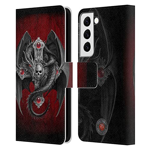 Étui Dragon Gothique Samsung Galaxy S22 5G en Cuir Anne Stokes