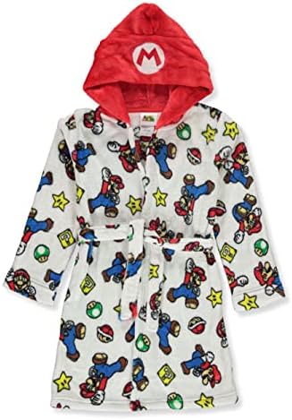 Komar Kids Boy's Super Mario Hooded Fleece Robe