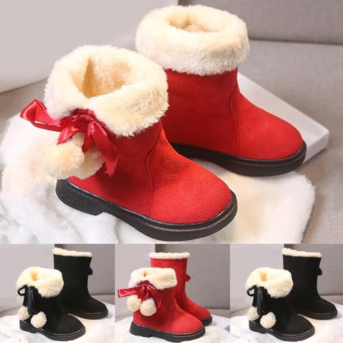Girls Snow Boots Non-Slip Short Booties Winter Warm Shoes Breathable Toddler Boots for Toddler Little Kid Big Kid3