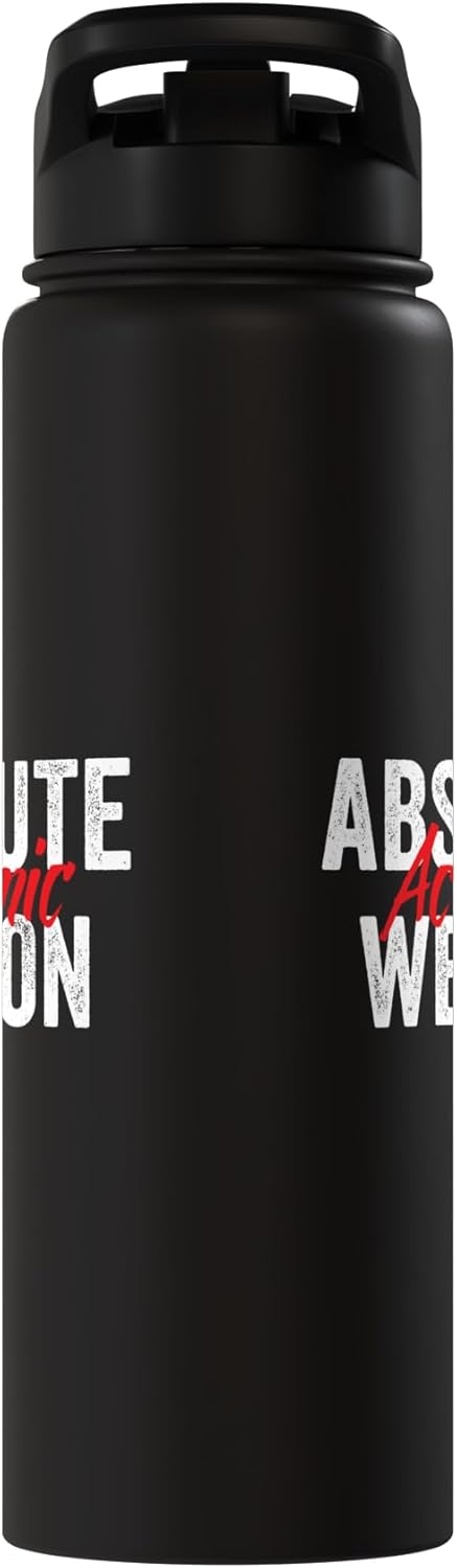 Absolute Academic Weapon for Students Stainless Steel Insulated Water Bottle
