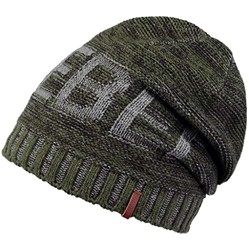 Bonnet garçon Rebel Beanie Barts vert en maille chaude et extensible 53