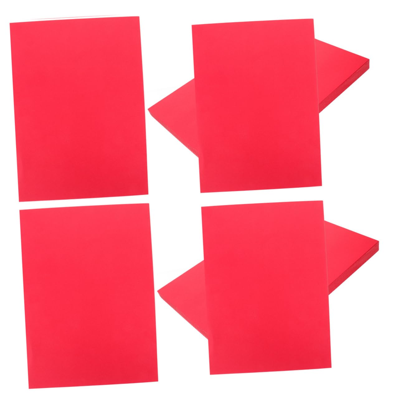 OSALADI A4 Farbiges Kartonpapier 100 Blatt Rotes Papier Bastelpapier für Kartenherstellung und Heimdekoration