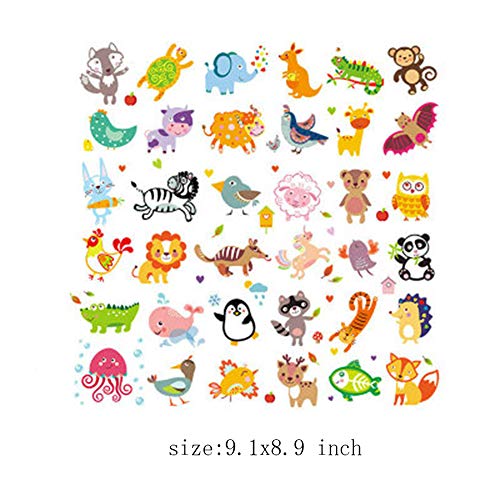 Baby Iron On Patches Sticker Heat Transfer Applique Decals Butterfly Fox Lion Dinosaur Fish Cute Animal Decals For Kids Clothes Jeans Shirts Scarf Art Decor #TOP4