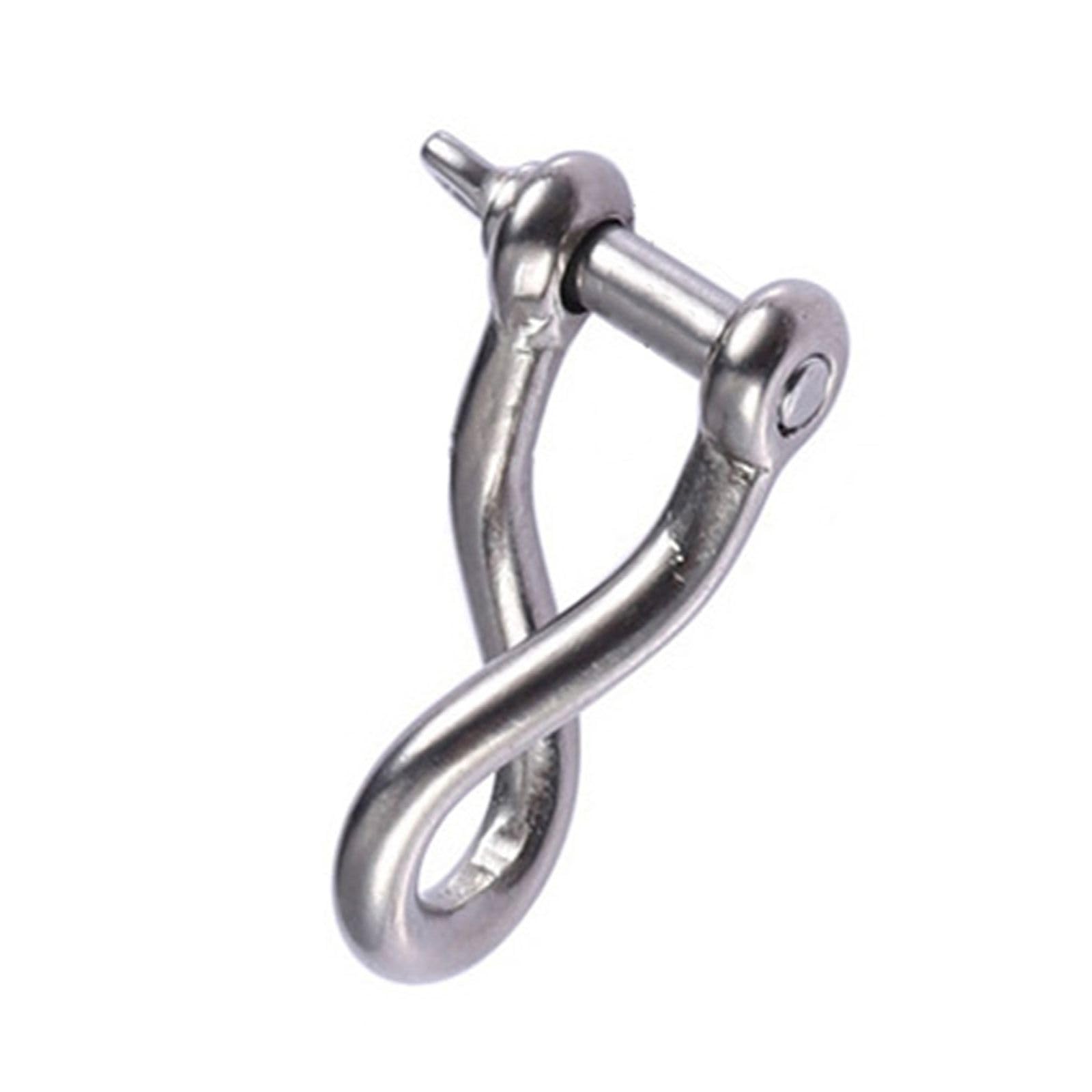 FLYXF Heavy Duty Marine Shackles Stainless Steel Screw Pin Small Twist Shackle Connector for Connecting Chain and Rope