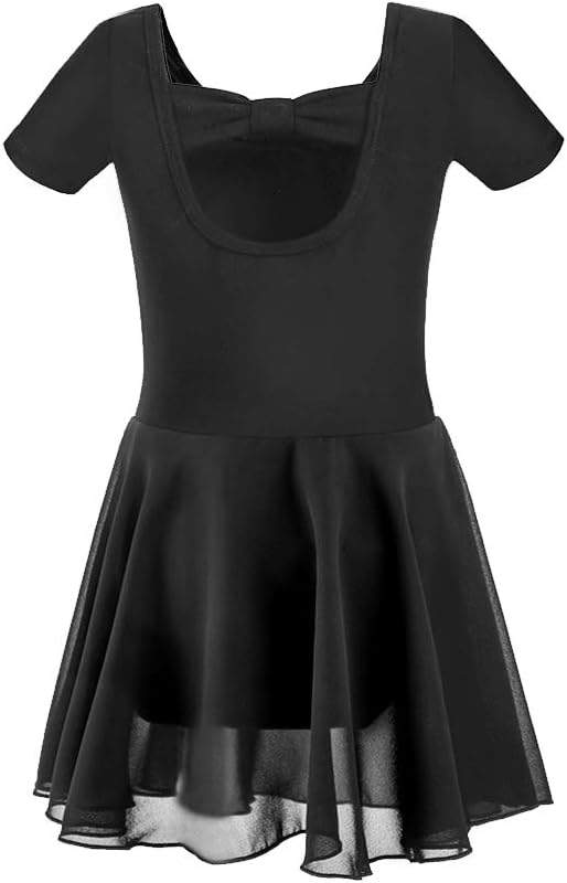 Stelle Ballet Leotards for Girls Dance Leotard with Skirt Toddler Ballet Outfit Criss-Cross Bow Back (Little/Big Kid) - Image 3