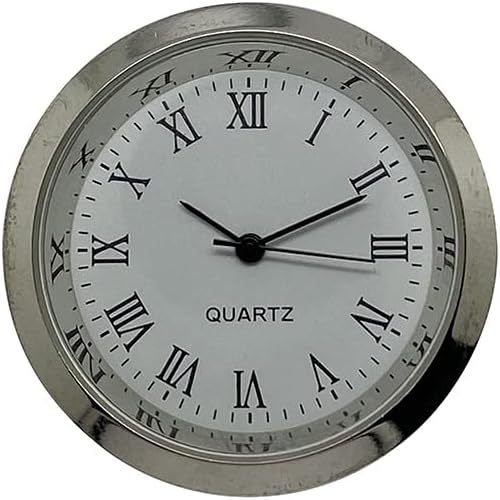 New Mini Round Premium Metal Quartz Bezel Clock Watch Movement Insert ...