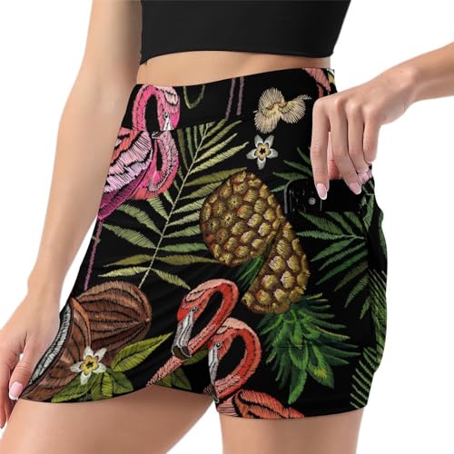 Jupe de tennis femme anti frottement avec poche de rangement intégrée