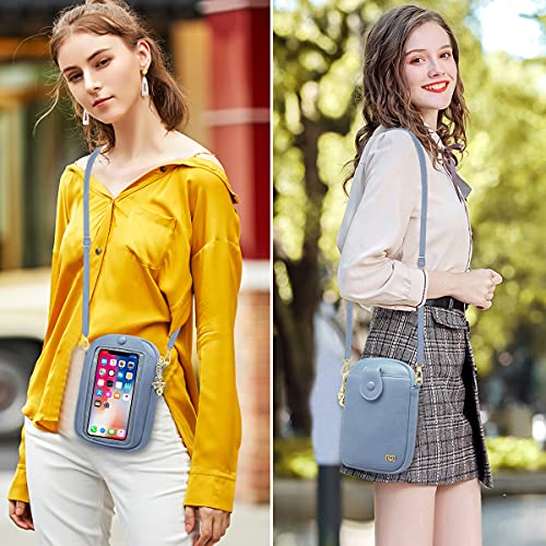 GOUNNU Borsa a Tracolla per Telefono con Touch