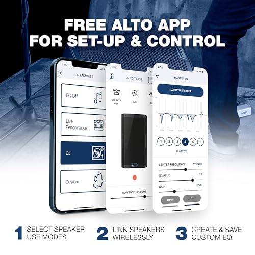 Image of Alto Professional TS412 2500W 12 Active PA Speaker with 3-Channel Mixer, Bluetooth Streaming, Wireless Speaker Pairing, DSP and Alto App