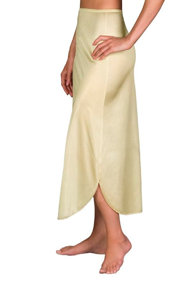 Velrose Women's Nylon Essentials Double Slit 1/2 Slip 2116