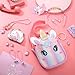 Yamitora Juego de bolso de unicornio y joyas para niñas Imagen de Yamitora Juego de bolso de unicornio y joyas para niñas