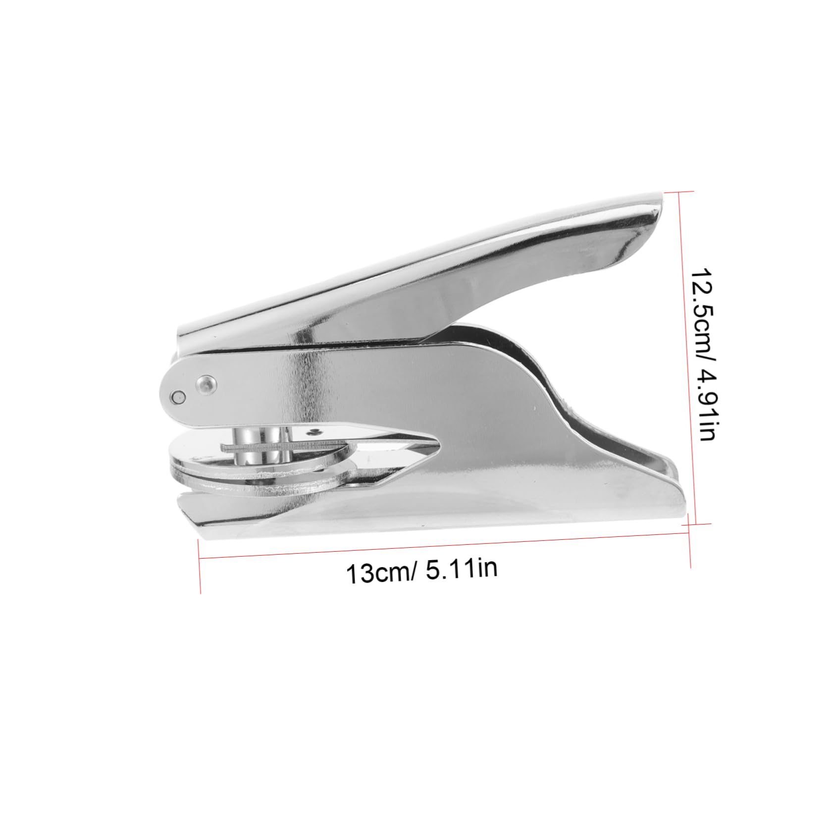 KICHOUSE Stainless Steel Hand Pliers Stamp Embosser for DIY Carving Seal Embosser Tool