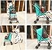 Breathable Dog Prams Pet Stroller, Lightweight Umbrella Carrier Pushchair for Small Dogs & Cats, Portable & Stylish (Nero)(Rose Red)