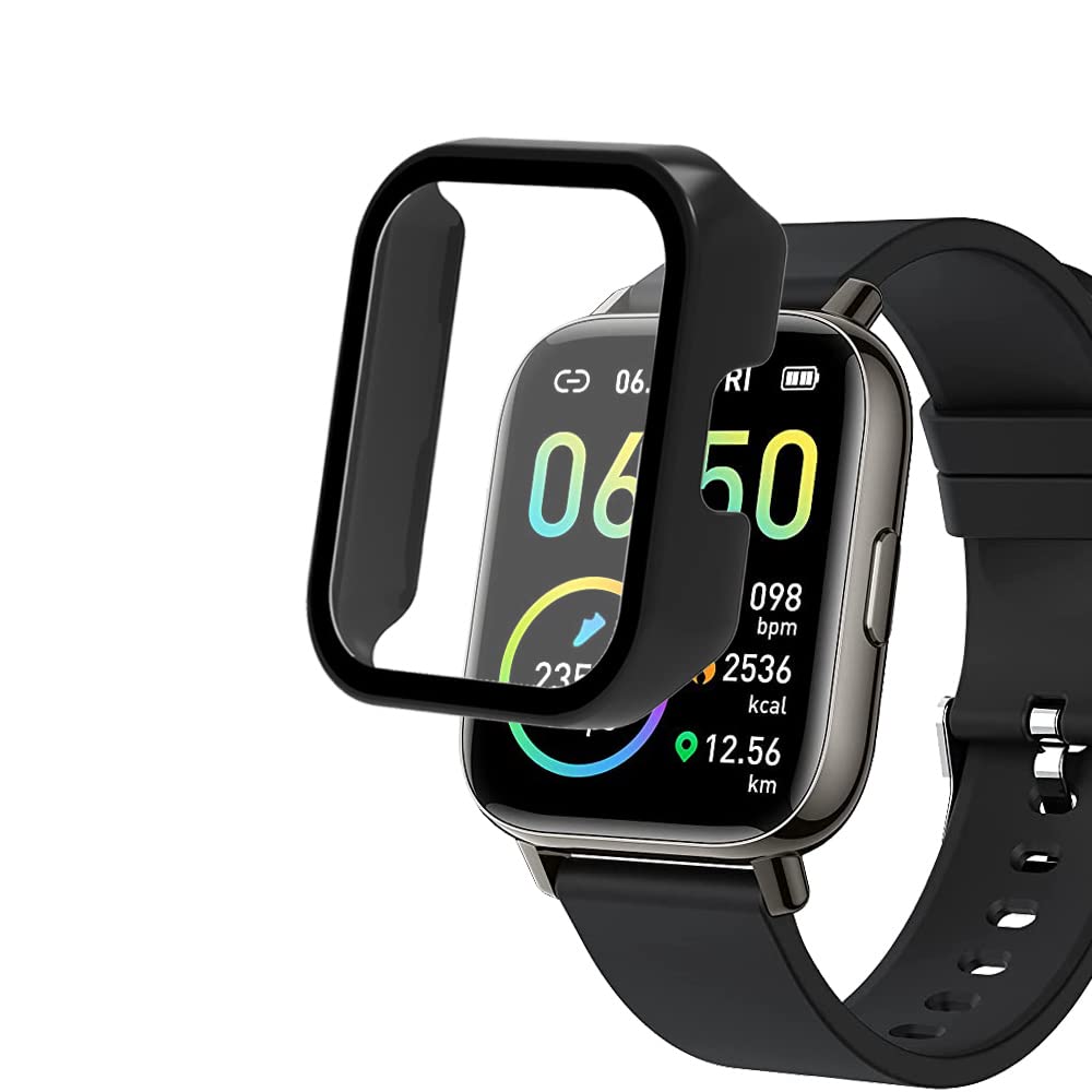 smaate Smart Watch Cases with Screen Protector for P32, Compatible with Nerunsa P32B, P32 of Motast Sudugo Togala Ordtop 1.69” Smartwatch, Hard PC Case with Tempered Glass, Protecting Body & Screen