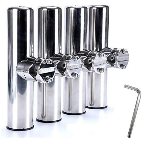 Amarine Made Stainless Clamp on Fishing Rod Holder Cover