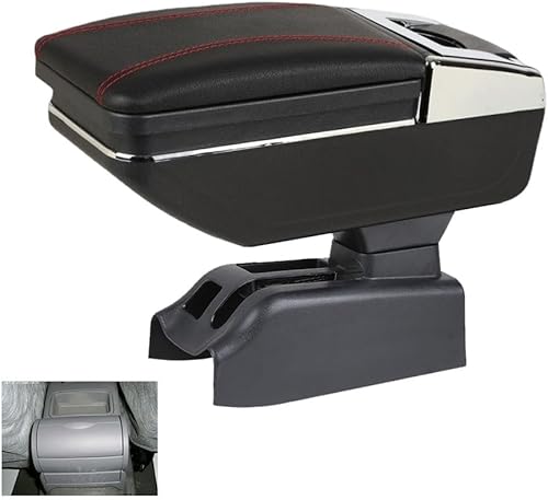 Vista 77 de Caja de reposabrazos de automóvil para Renault Duster 2019-2022, caja de reposabrazos de cuero negro de alta calidad para automóvil, caja