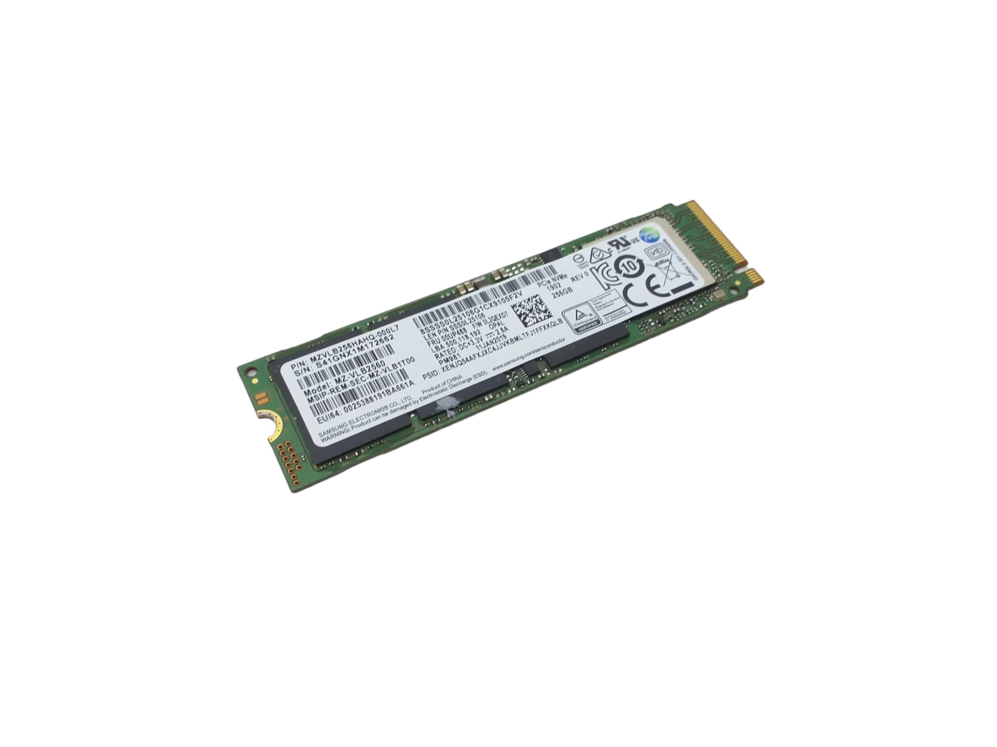 Lenovo SSD 256GB M.2 2280 PCIe NVMe (00UP488)
