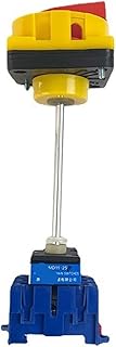 Candado rojo y amarillo YMD11-25B con interruptor aislador de brazo de extensión, selector de leva giratorio trifásico de encendido y apagado, reemplazo LW30-25A, 1 unidad