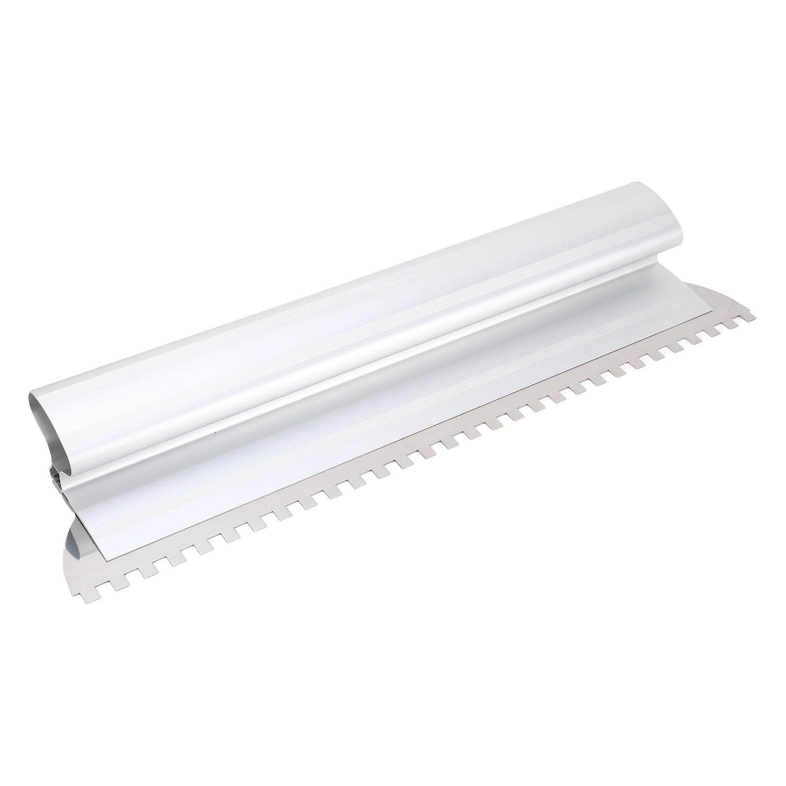 Aluminum Square Notch Trowel, Leaving Space Between Mortar Lines, Large Area Plastering Baffles On Either Side for Tile Installation Works, Bricklayers, Craftsmen, Remodelers (16 inch)
