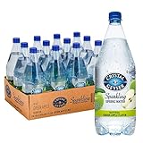 Crystal Geyser Natural Flavored Sparkling Spring Water, Green Apple, 12 Pack, Large 42 oz Bottles,...