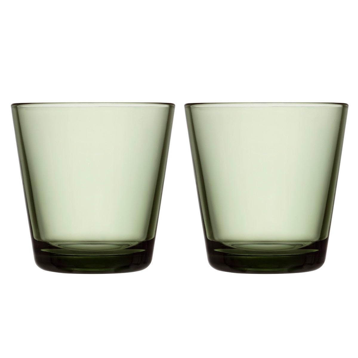 Iittala Glass Kartio 1070586 Set of 2 Glass Fir Green Dimensions 8 x 8 x 8 cm 21 cl
