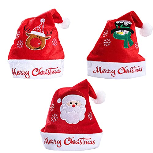 HOWAF Kerstman Kostuum - Hoed, Rode Handschoenen, Kous, Jingle Bells Ketting, Oorbellen - Kerst Accessoires Set