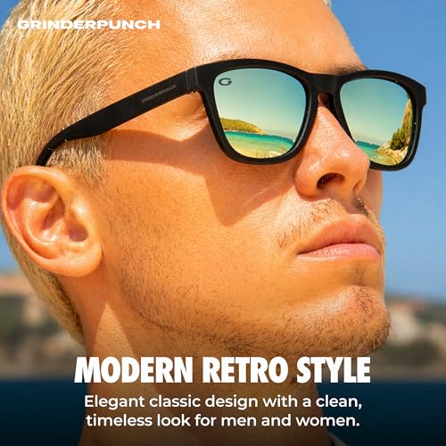 Image of grinderPUNCH Womens Polarized Sunglasses UV400 Protection Classic Retro Driving Sun Glasses Trendy Fashion Shades