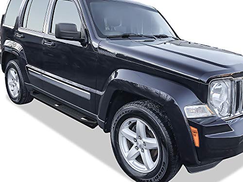 Estribos laterales en acero inoxidable para Jeep Liberty 2008-2013 miniatura 6