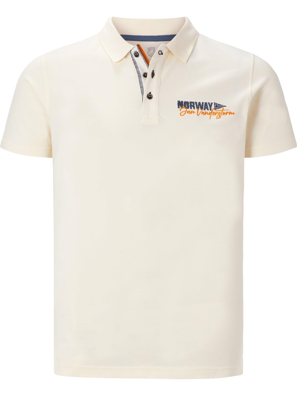 Jan Vanderstorm Jakov Men's Polo Shirt, wool white, XL
