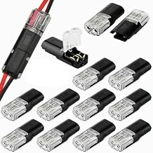 Low Voltage Wire Connector with Latch, 2-Wire Push-In Connector, No Stripping Required, Flexless Connector 20