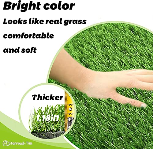 STARROAD-TIM 80 * 100 cm Hundetoiletten Kunstrasen Outdoor Hundeklo für Zuhause Hundetoilette Wohnung Hundetoilette Balkon Wiederverwendbare Trainingsunterlagen für Hunde Rasen Dekoratio