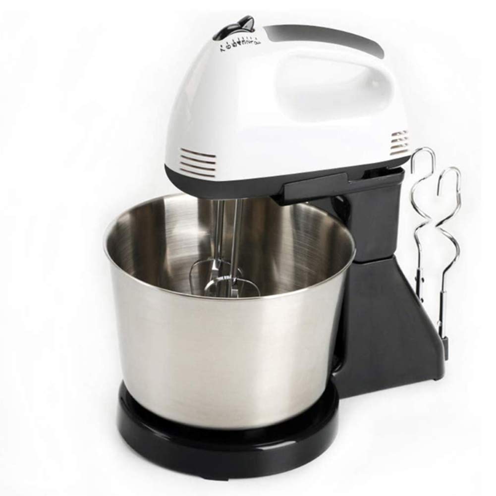 Frullatore a Mano, 7 velocità con Funzione Turbo, Include Ganci per impastare e fruste per frullare, per frullare Biscotti, Brownie, Torte, pastelle per Pasta 220V Robot da Cucina