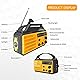 Solar Kurbelradio AM/FM Solar Radio Tragbar Notfallradio mit 8000mAh Wiederaufladbare Batterie, Led Taschenlampe, SOS Alarm und Handkurbel Dynamo für Camping, Survival, Reisen, Notfall (Orange)