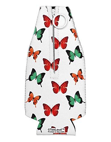 TooLoud Pretty Butterflies AOP Collapsible Neoprene Bottle Insulator All Over Print