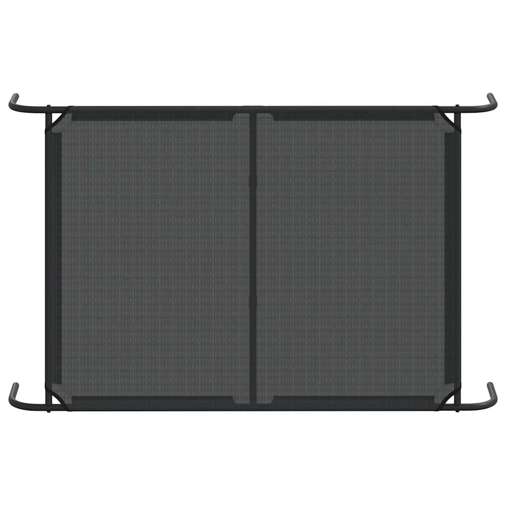 Cuccia rialzata per cani, 130 x 80 x 20 cm, con textilene e telaio in acciaio, antiscivolo, impermeabile, adatta per esterni, delicata sulle articolazioni, per cuccioli, anziani e animali