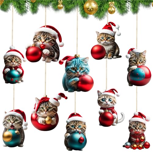 Weihnachtsbaum Katzen Anhänger,Weihnachtsbaum...