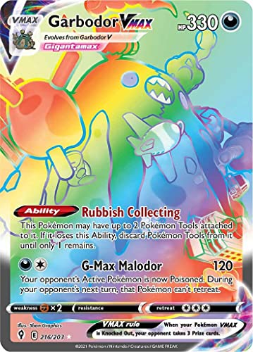 Garbodor VMAX - 216/203 - Secret Rare - Sword & Shield - Evolving Skies