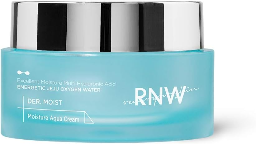 RNW DER. MOIST Moisture Aqua Cream 50ml / 1.7 oz, Moisturizing and Soothing Cream with Hyaluronic Acid and Natural Exctracts, Paraben Free | Korean Skincare