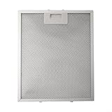 1Silver Co0oker Hood - Filtro de ventilación de malla metálica para campana extractora de 340 x 270 x 9 mm, filtración de grasa aluminizada de 5 capas para campanas extractoras, para una circulación