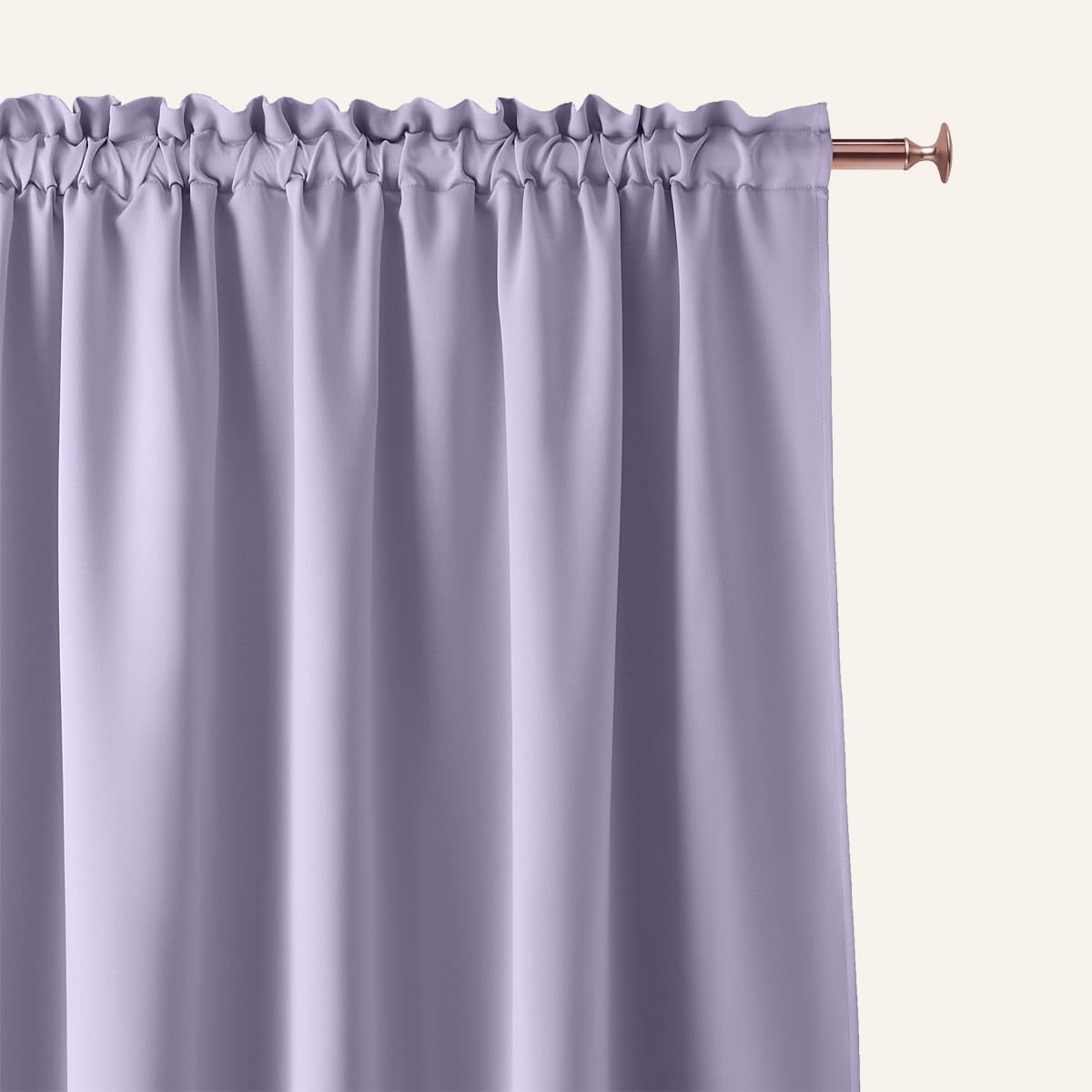 ROOM99 Aura Curtain with Ruffle Tape, 140 x 250 cm, Width x Height Sliding Curtains, Modern Curtain, Living Room, Bedroom - Image 2