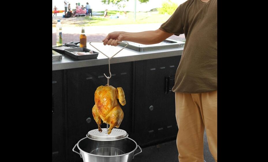Turkey Frying Rack Stainless Steel Turkey Fryer Rack Set - Vertical ...