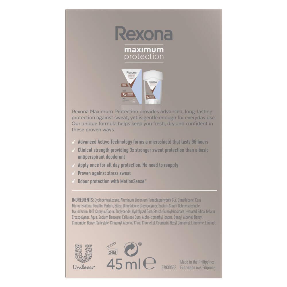 Rexona Maximum Protection Clean Scent Dezodorant, 6 x 45 ml