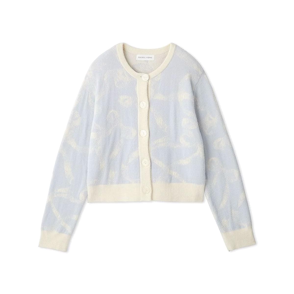 SNIDEL  クリーミータッチ リボンジャガード カーディガン パンツ Amazon | スナイデルホーム クリーミータッチ リボンジャガード