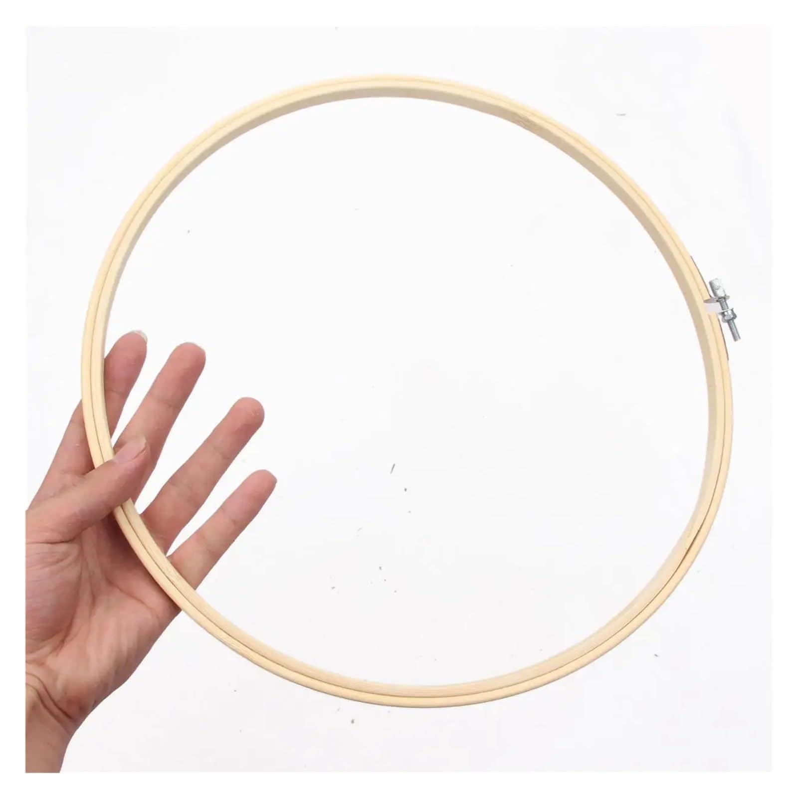ENSDIEPLS Cross Stitch Hoop Ring, Mini Embroidery Hoop Wood Round Frame Multiple Sizes 8-34 cm DIY Sewing Tool(30cm)