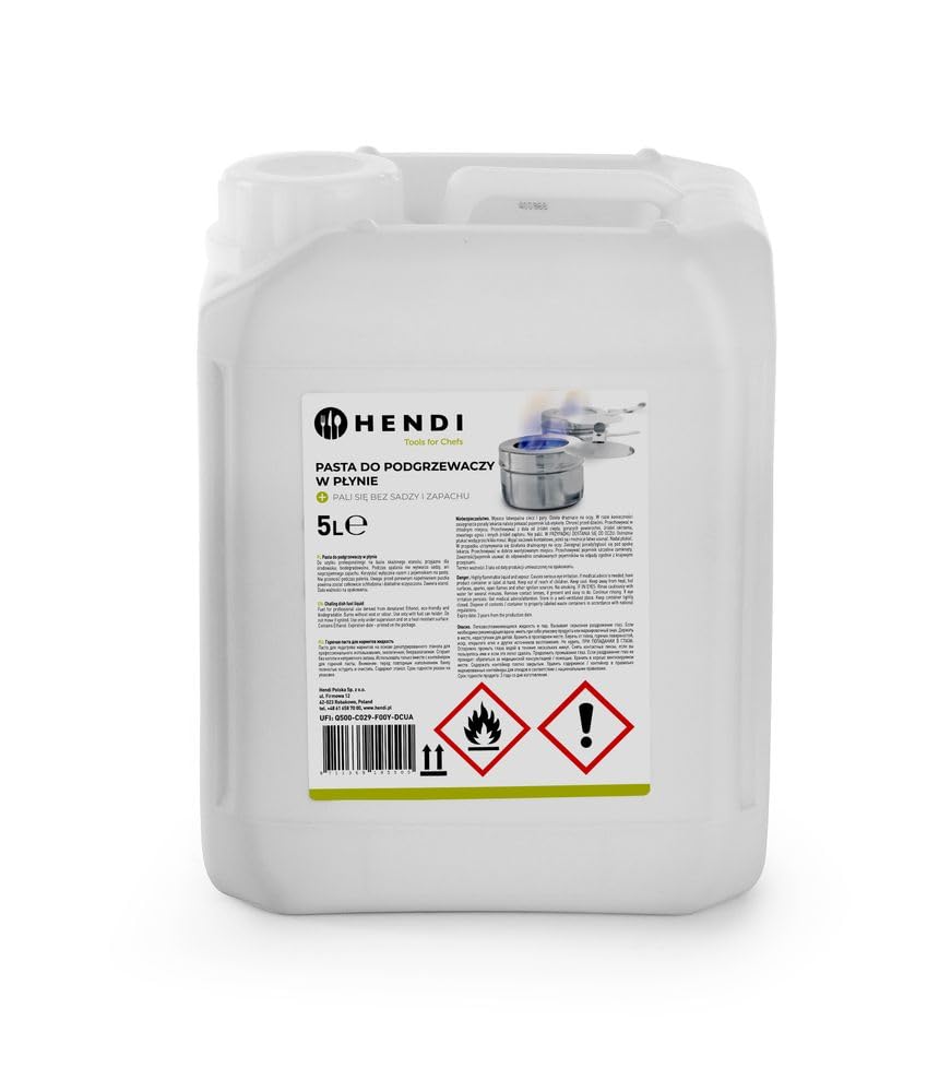HENDI Chafing Dish Brennpaste – Warmhaltebehälter, Speisewärmer (5 L)