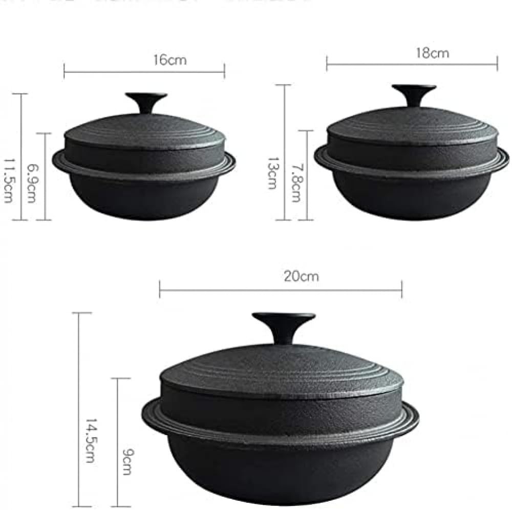 Cazuela de cerámica de Barro, Olla de Hierro Fundido, Olla, ollas de Barro para el hogar, cazuela, para saltear, freír, cocinar al Vapor, estofar, Hornear, Asar a Fuego l