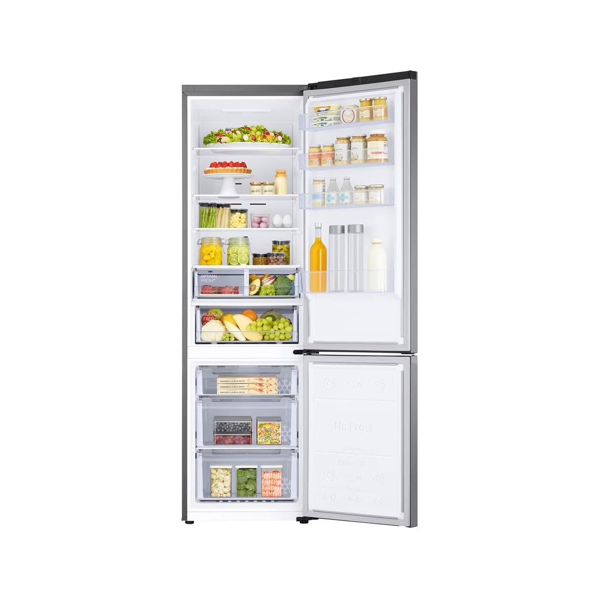 Samsung Réfrigérateur Combiné 387L Gris - RB38C607AS9/EF